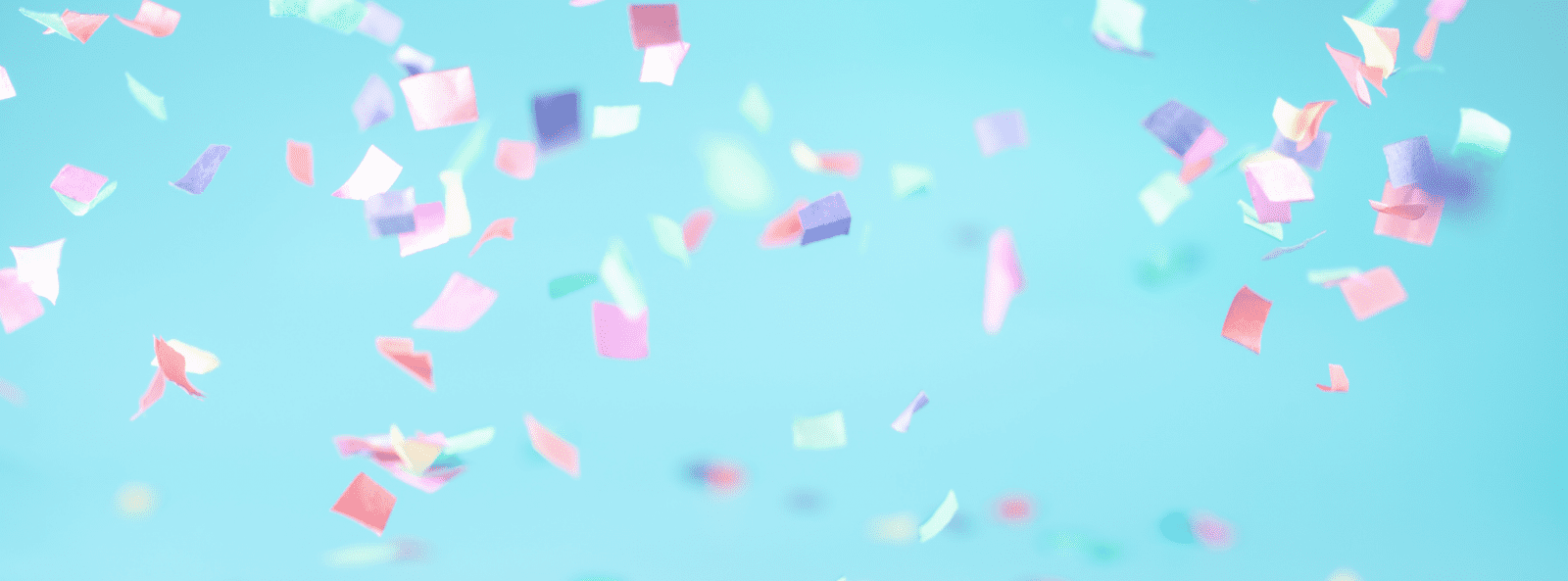 Confetti banner