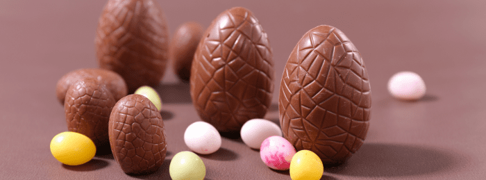 Easter chocolate eggs