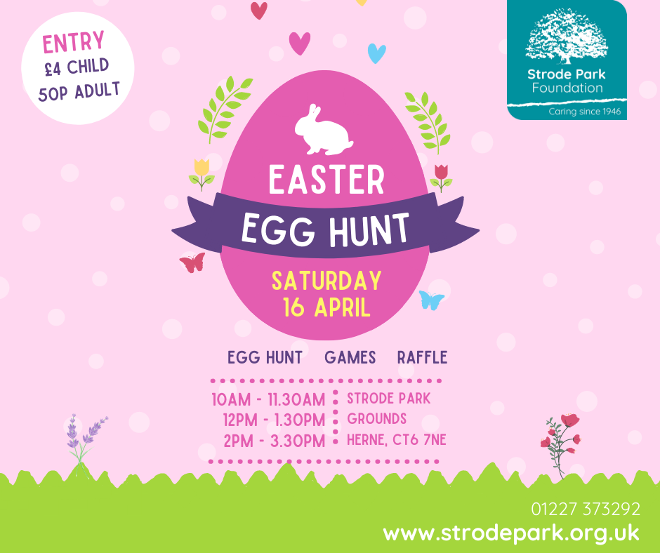 Easter egg hunt details - Strode Park Foundation