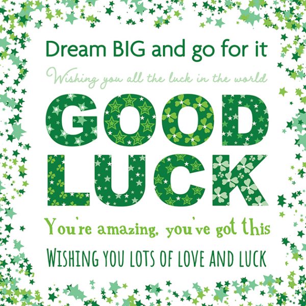 Good luck card