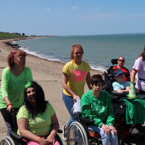 visiting the seaside