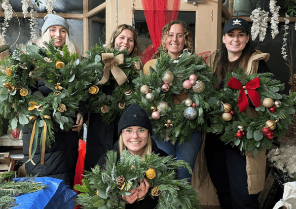 Christmas wreath website event