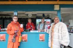 Lord Mayor of Canterbury, Lady Mayoress, Volunteer Karen Airey and Director of Care & Deputy CEO Becky Richards