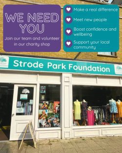 Outside of charity shop in Herne Bay