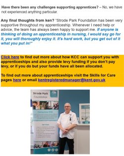 Interview text with photo of Ken