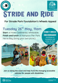 Stride and Ride 2026 poster