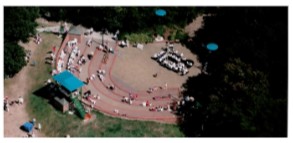Ariel view of theatre
