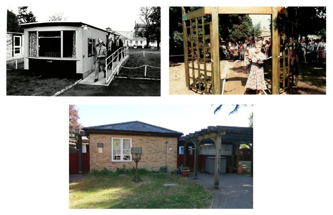 Bungalow photos in black and white, and also colour