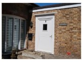 White front door